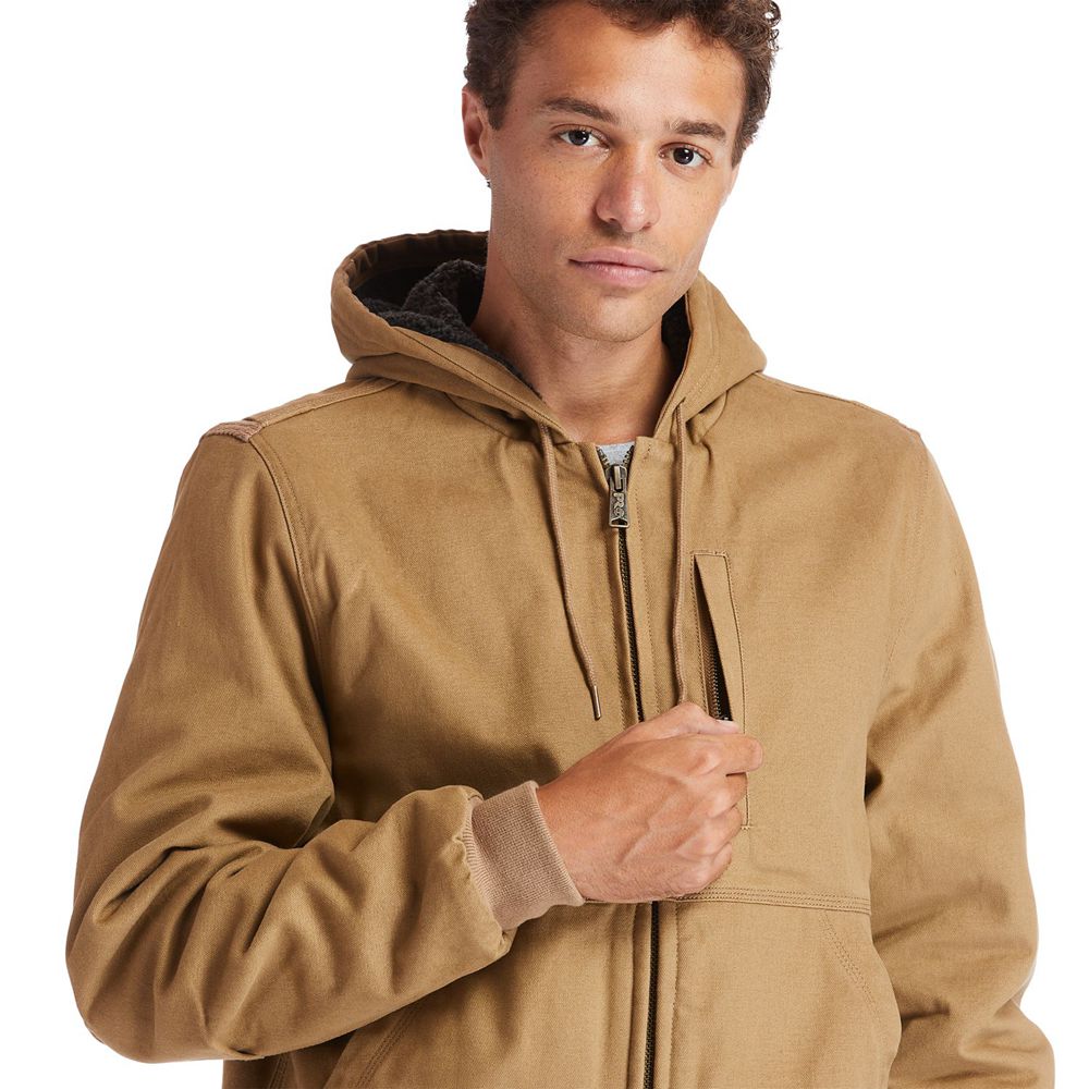 Jaqueta Masculino - Timberland Pro® Gritman Lined, Hooded Lona - CIMAO5816 - Marrom